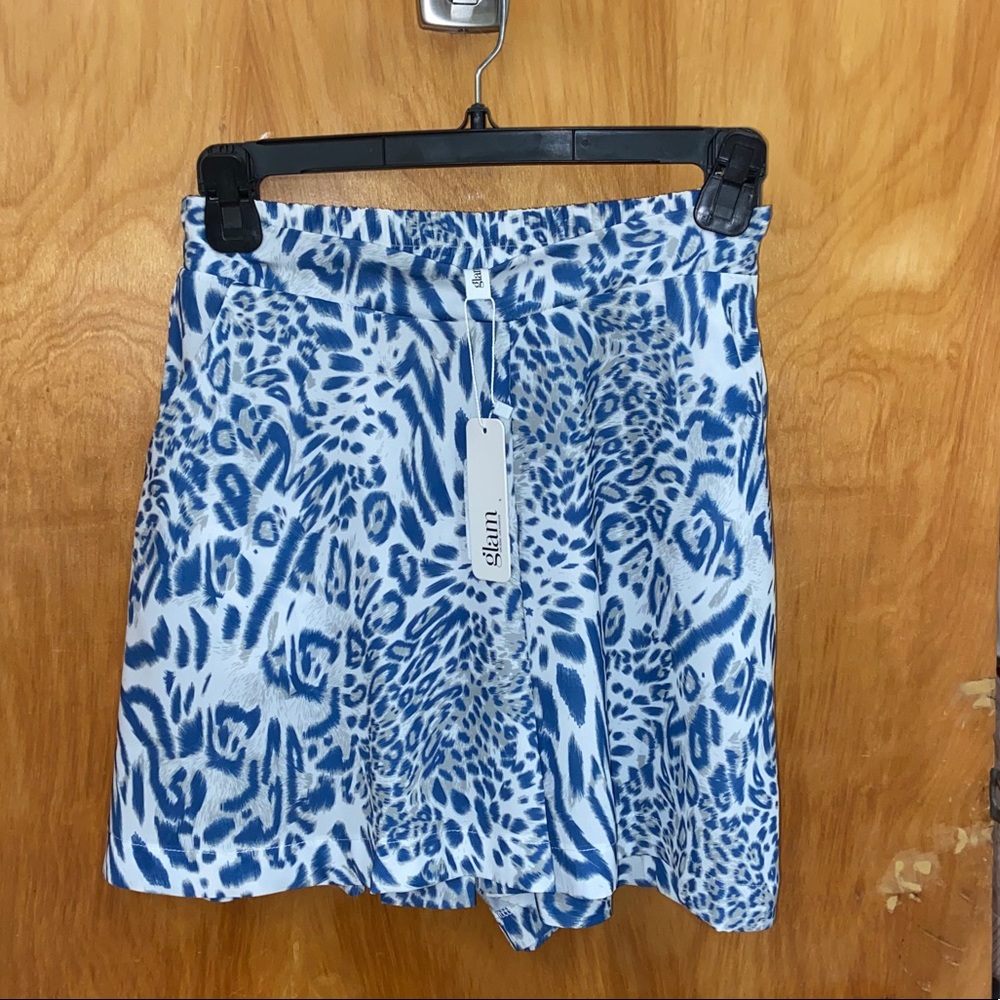Blue Zebra Skort